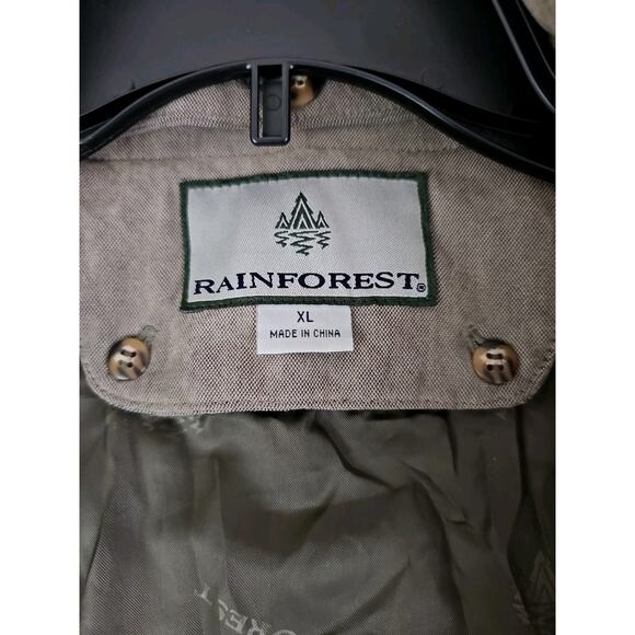 Rainforest~Men's Size XL~Jacket Khaki Barn Chore Coat Parka Down Insulated Heavy - Picture 7 of 16